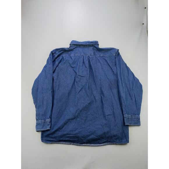 Mens Harriton NEA RA 2019 Houston Button Down Denim Shirt Size 2XL XXL Blue - Picture 2 of 10